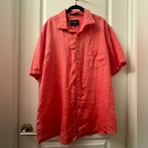 Brand new Rodd & Gunn linen red short sleeve